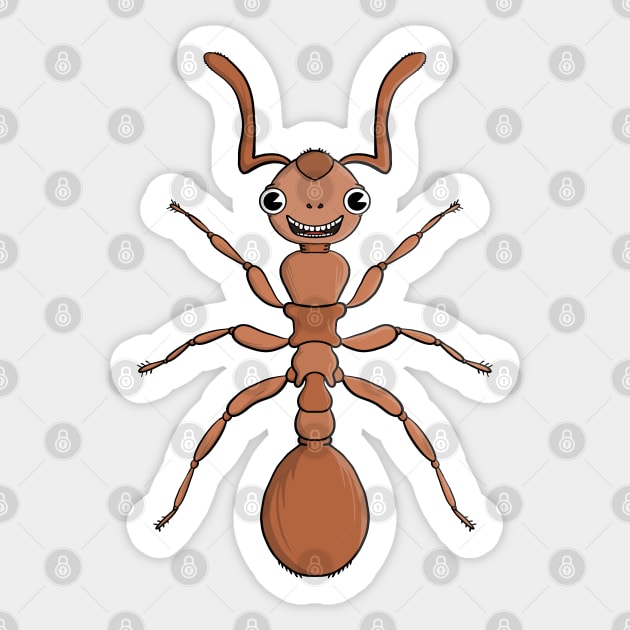 Hug an ant Sticker by DiegoCarvalho